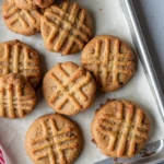 Healthy 4 Ingredient Peanut Butter Cookies