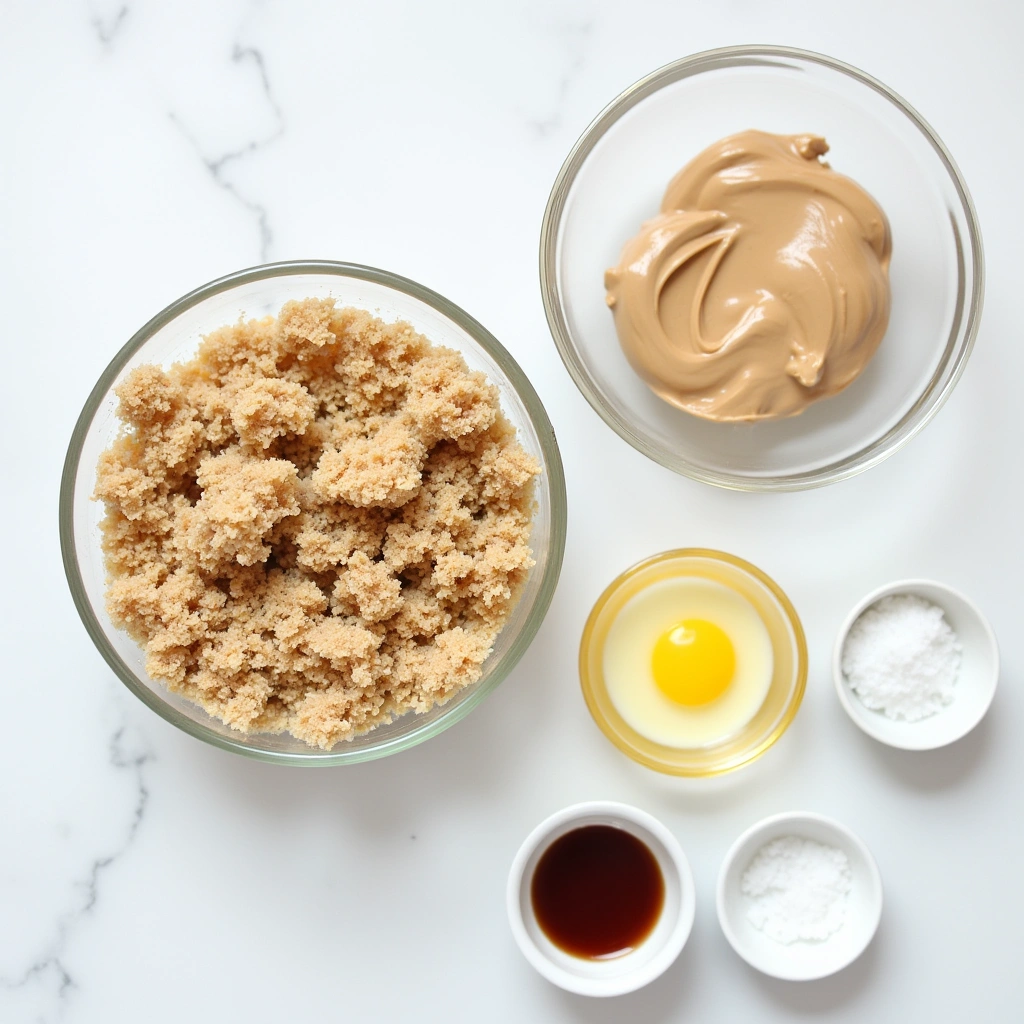 ingredients of Gluten-Free Peanut Butter Cookies