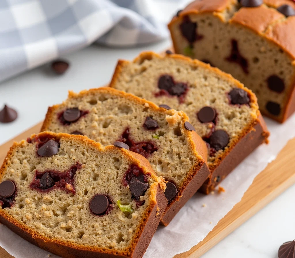 Banana Bread with Chocolate Chips: