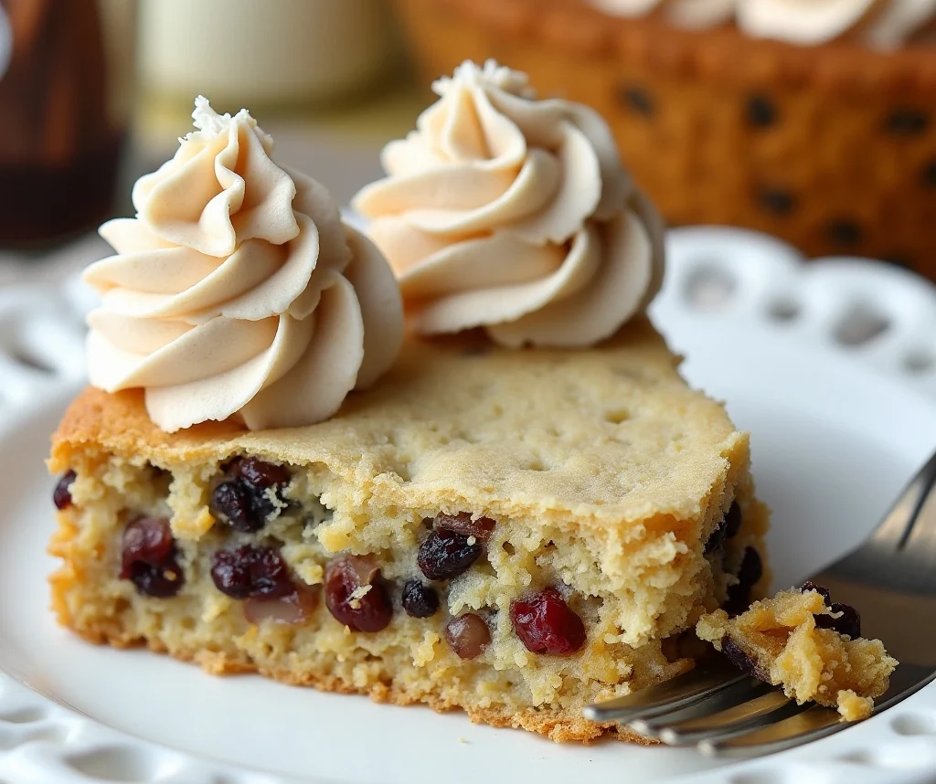 oatmeal raisin cookie cake