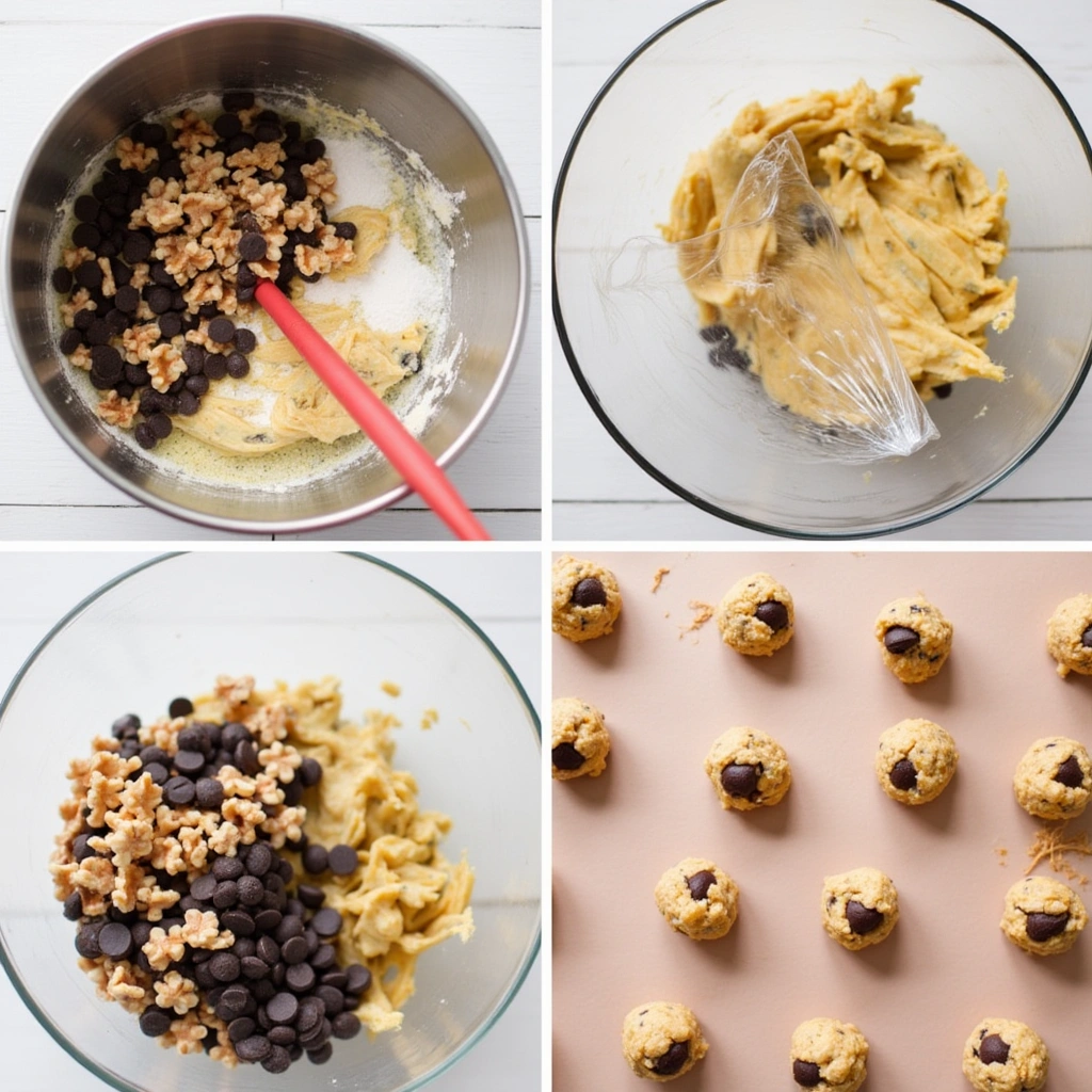 Banana bread cookies prepartion