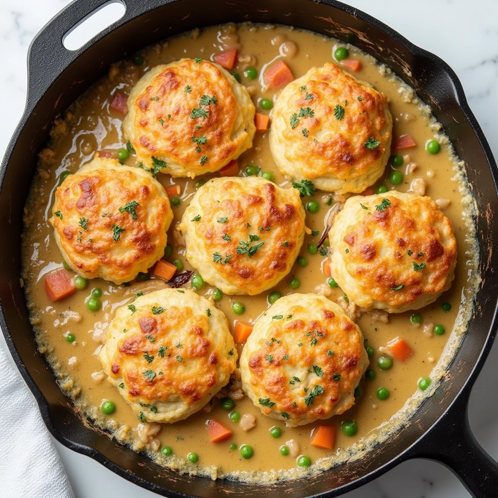 Cheddar Bay Biscuit Chicken Pot Pie