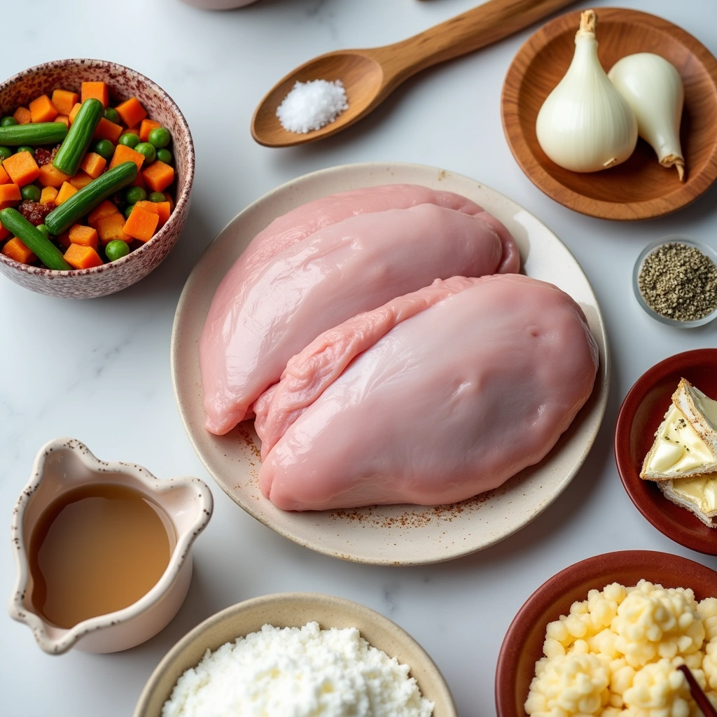 ingredients of Gluten-Free Chicken Pot Pie: