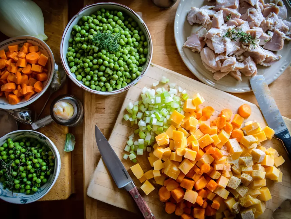 ingredients of Gluten-Free Chicken Pot Pie Recipe