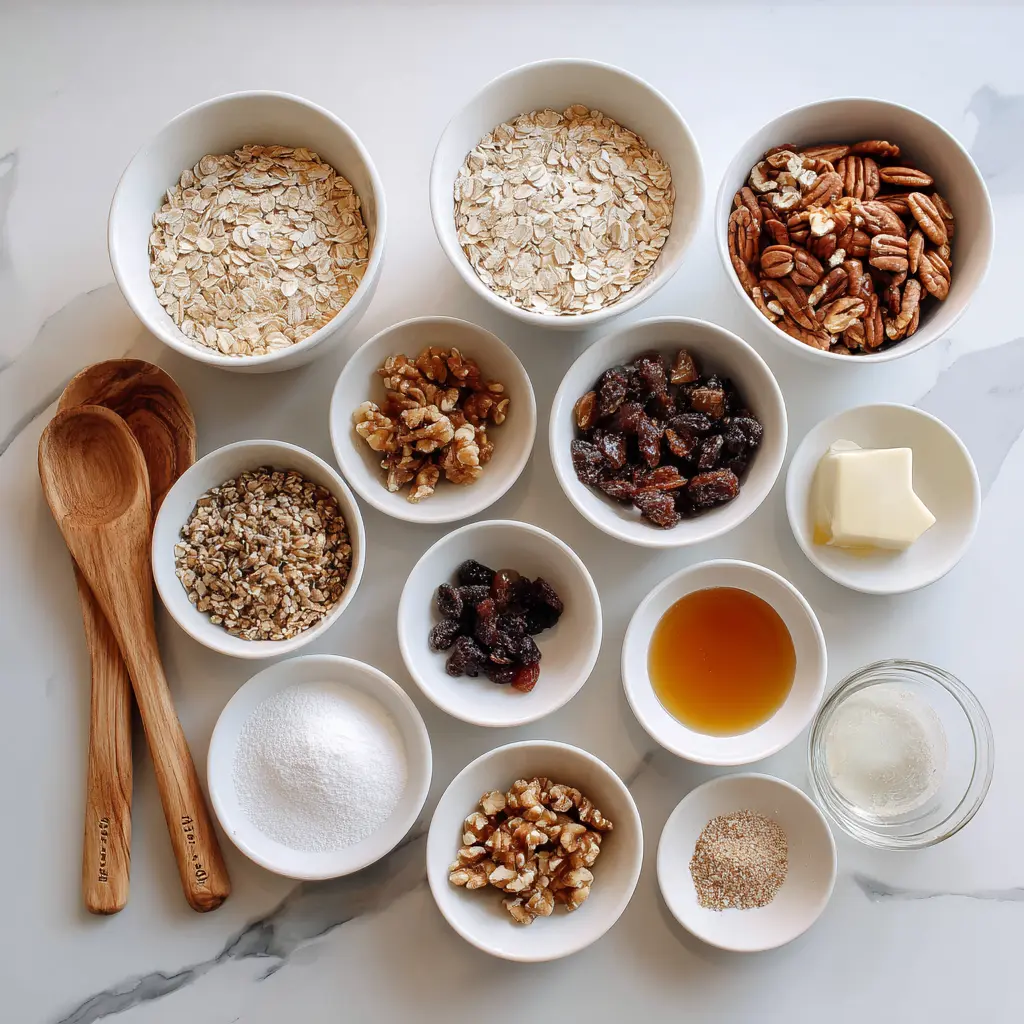 ingredients of Crunchy Granola Bars Recipe