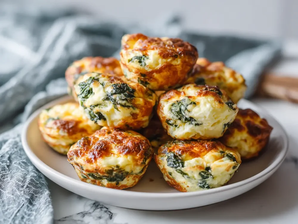 Golden-brown air fryer egg bites