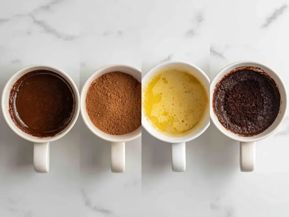 steps of preparing Single Serve Brownie