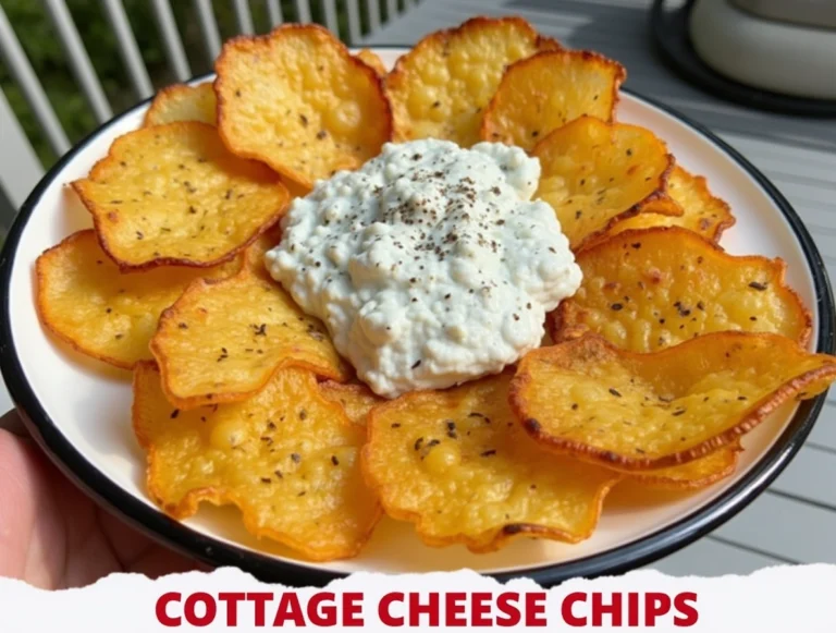 A close-up shot of crispy cottage cheese chips on a white plate, taken with Samsung 24 Ultra.