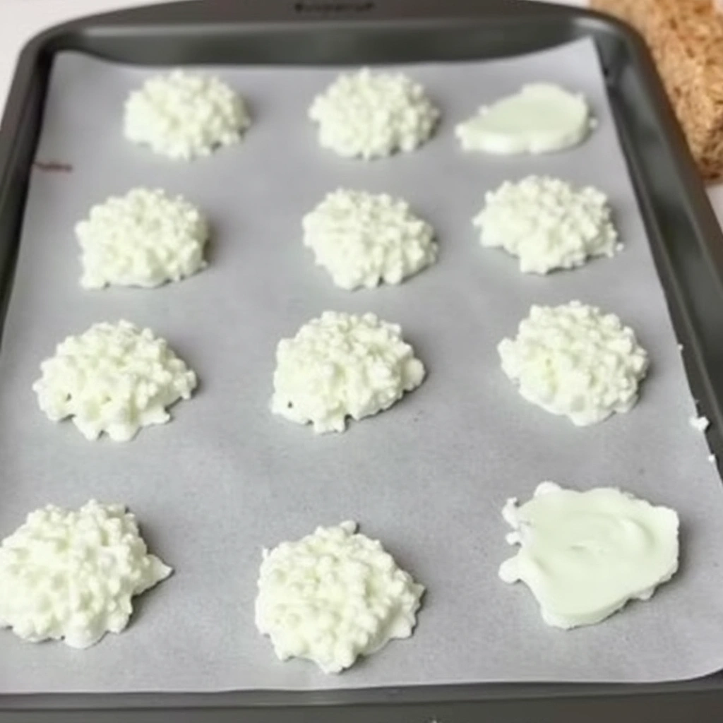 preparations steps Cottage Cheese Chips