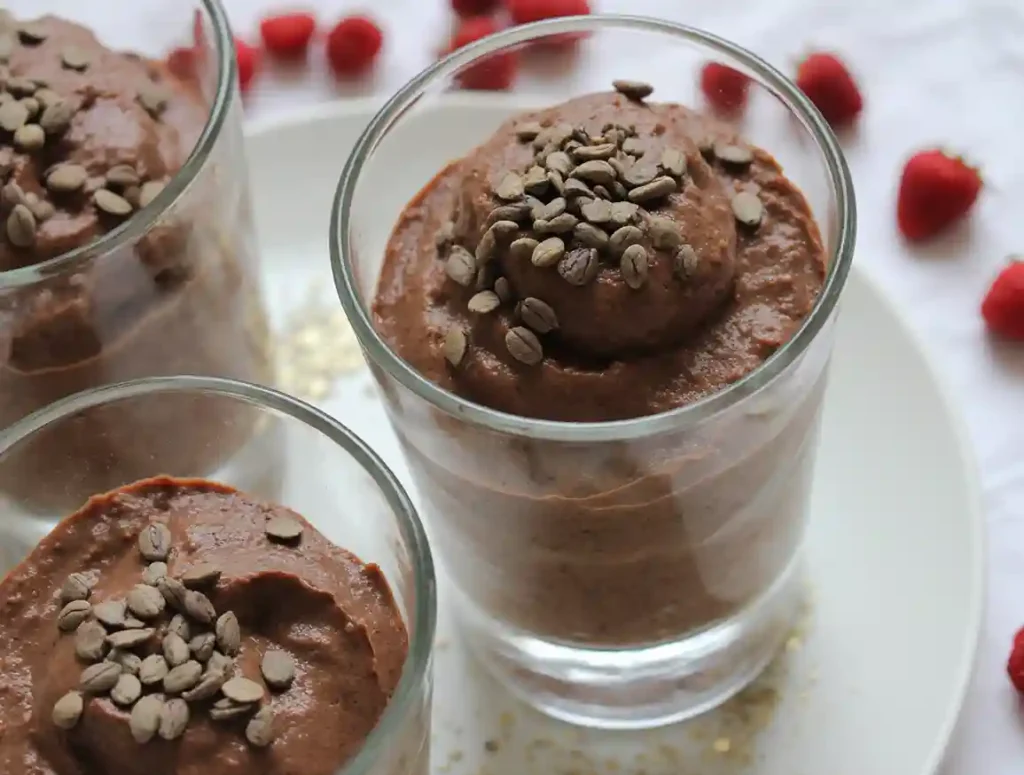 Quique and simple cottage cheese chocolate mousse