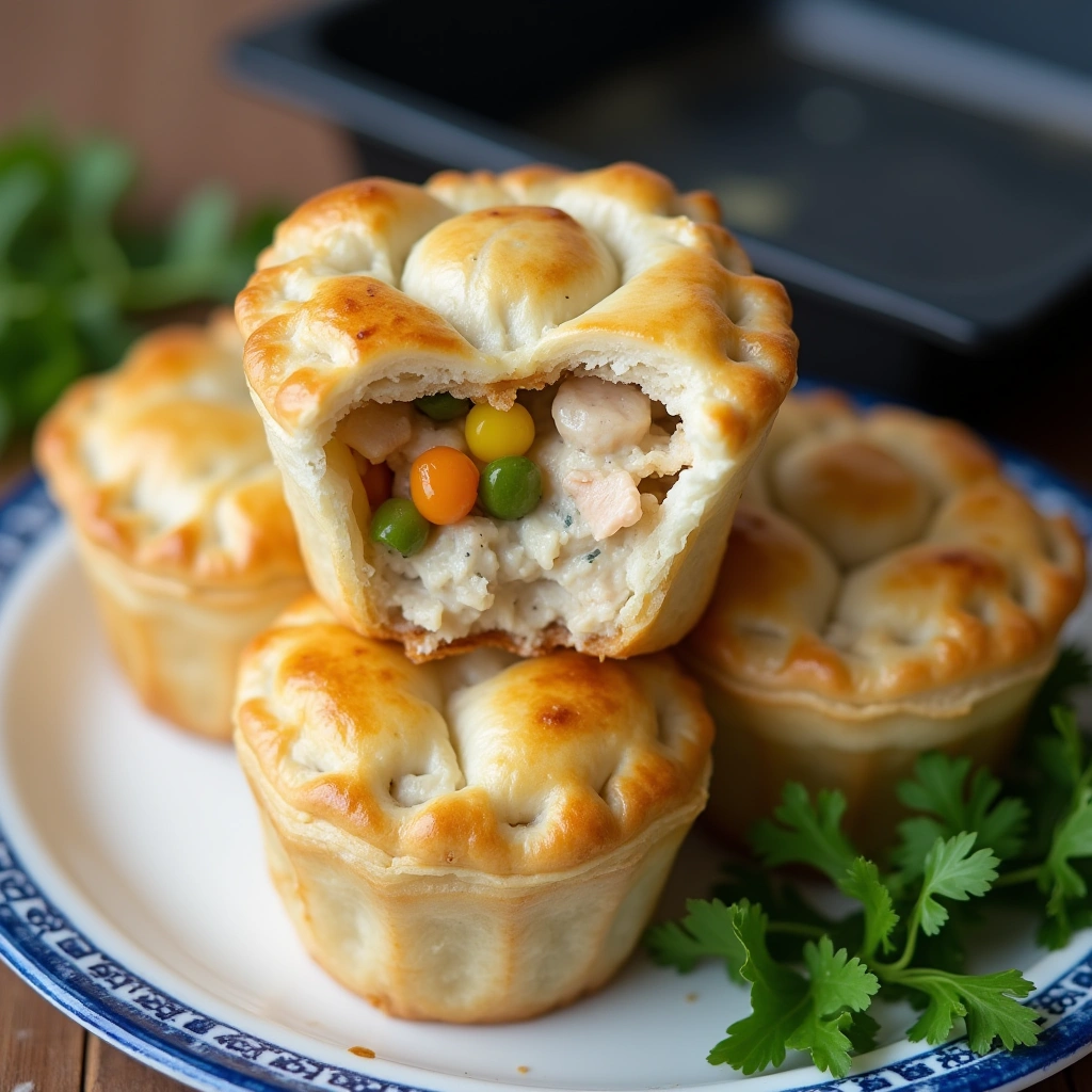 Mini Chicken Pot Pies with Potatoes