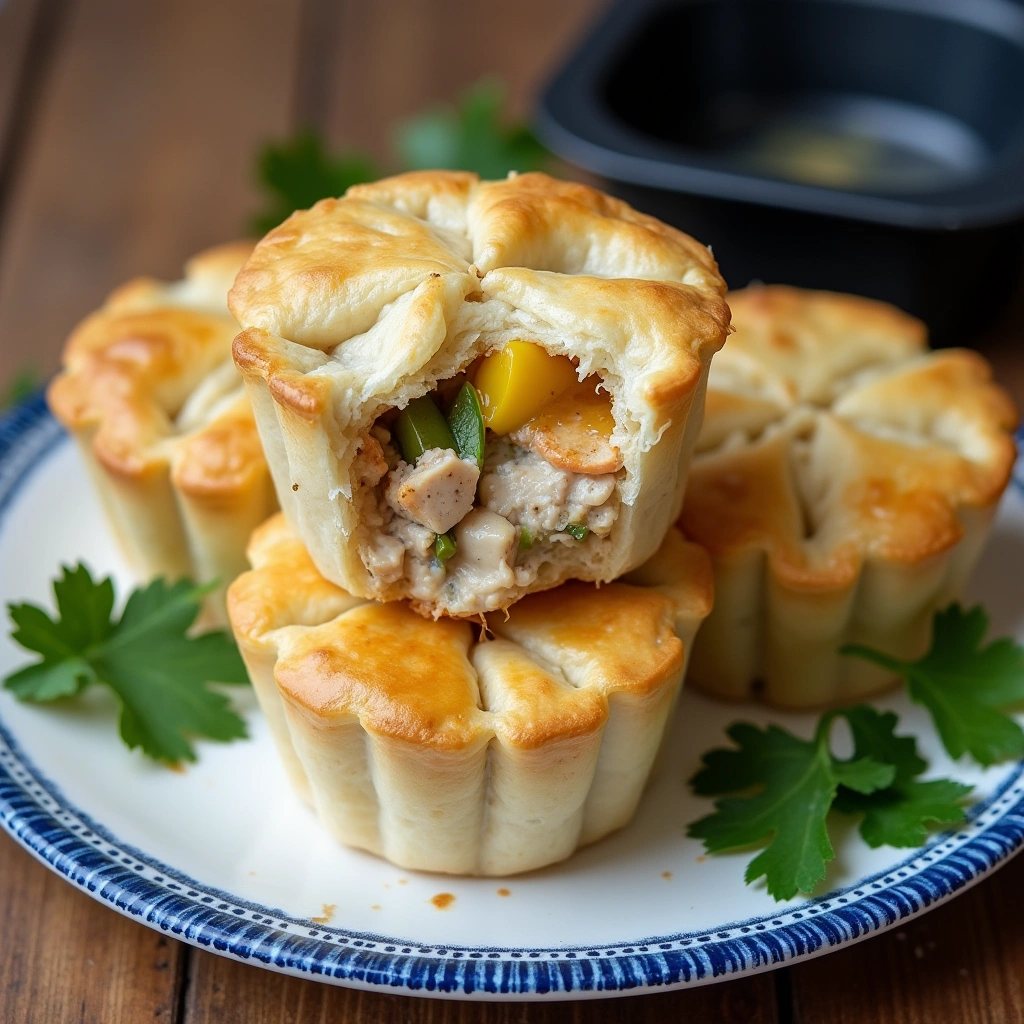 Mini Chicken Pot Pies with Potatoes