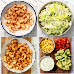 Blackened Shrimp Bowl steps
