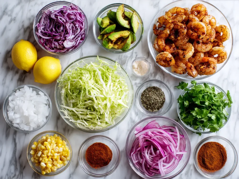 taco toppings for blackened shrimp tacos