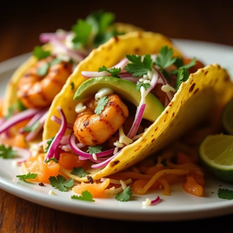 Blackened shrimp tacos with cilantro lime sauce –  2025 Recipe
