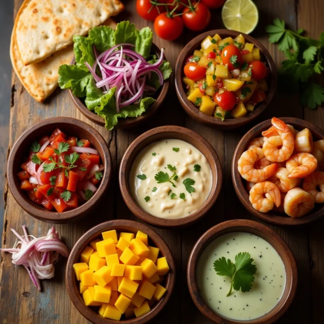 taco toppings for blackened shrimp tacos