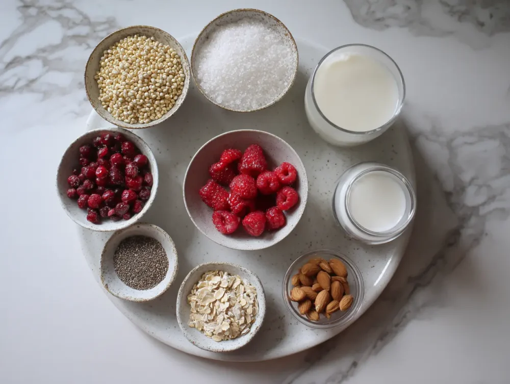 Ingredients of Red Berry Barley Breakfast Porridge