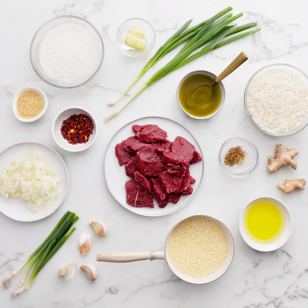 Takeout Crispy Beef Rice Bowl