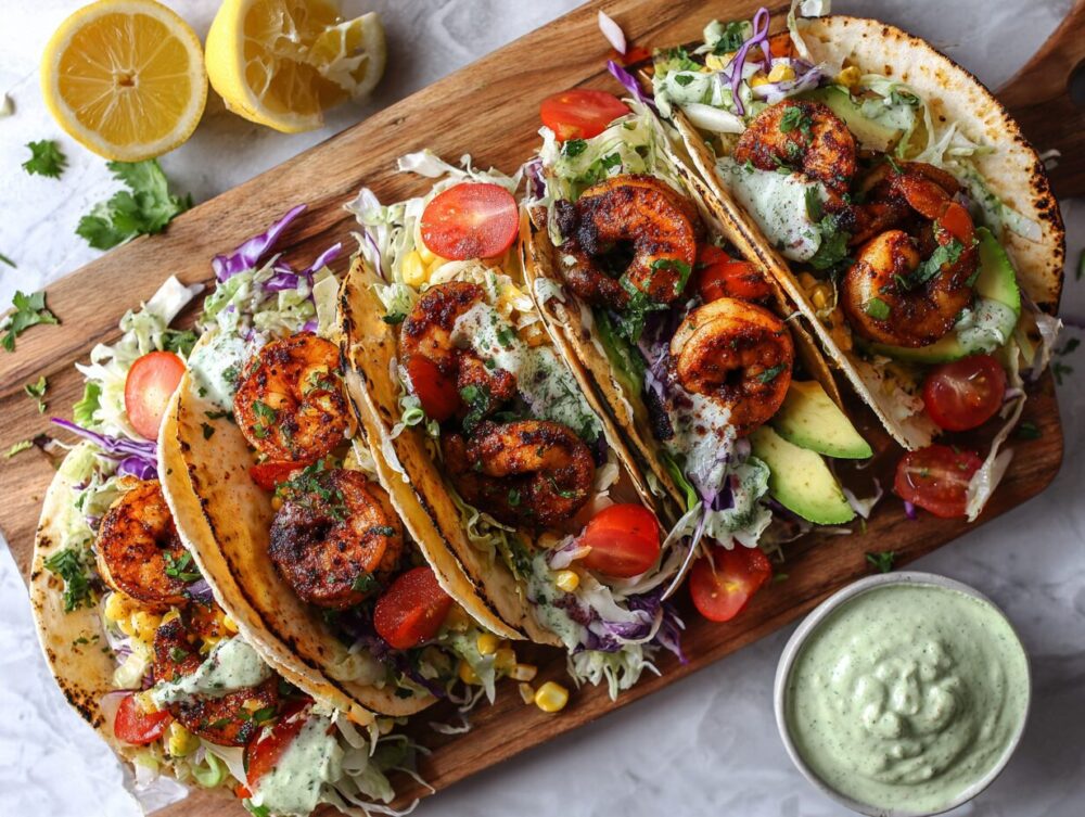 Building the perfect blackened shrimp taco