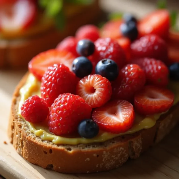 slice of whole grain bread spread with pistachio