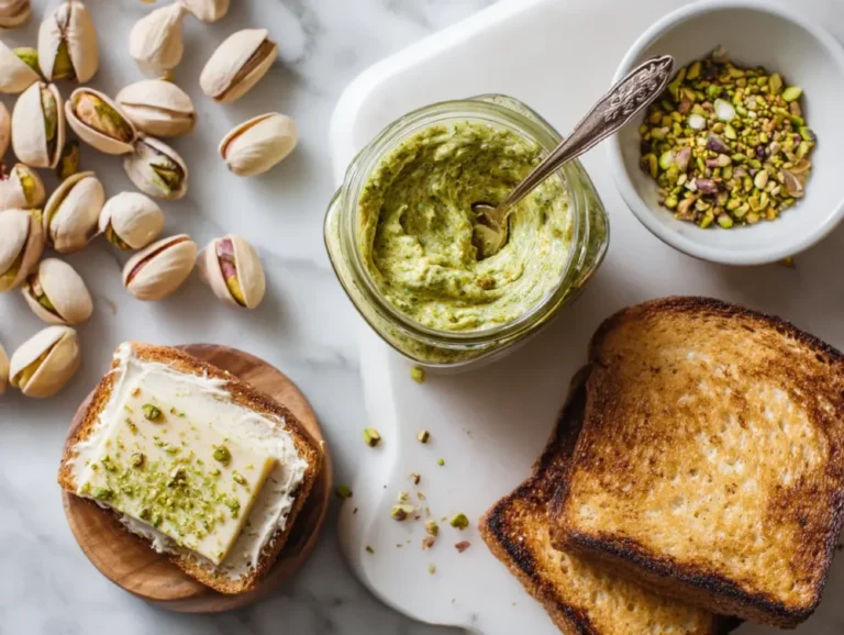 Homemade pistachio butter