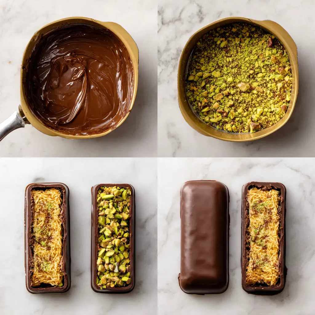 Dubai Chocolate Bars with Pistachio Butter