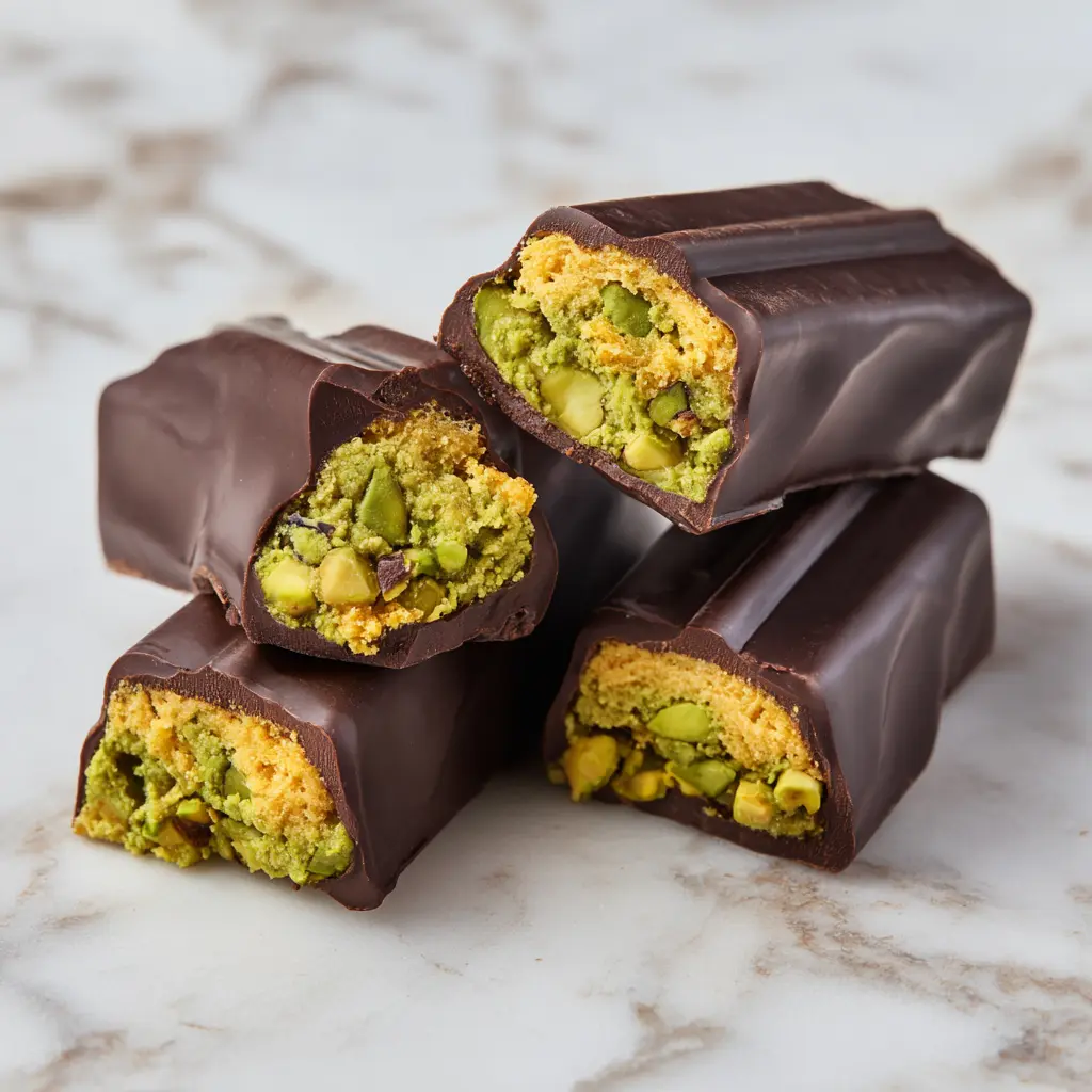 Luxurious Dubai chocolate bars ready to enjoy.