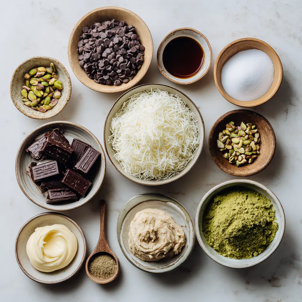 Dubai Chocolate Bars Ingredients