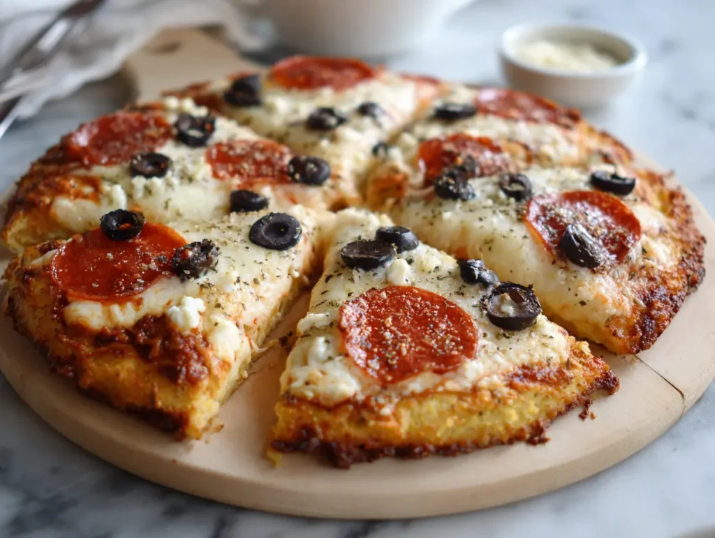 ready perfect cottage cheese pizza