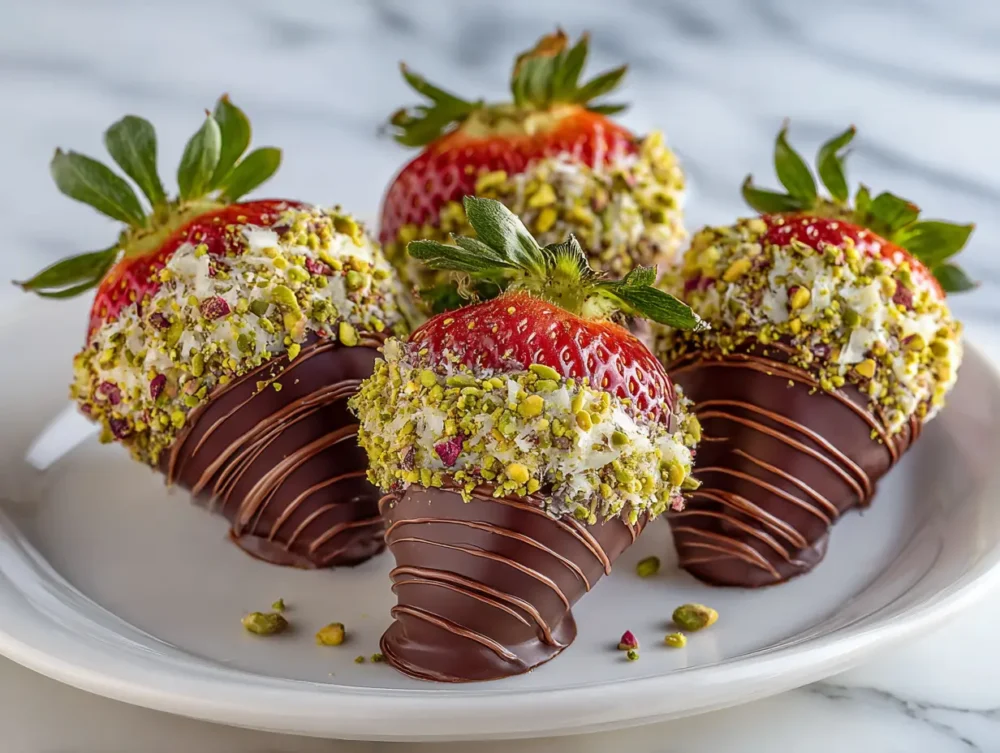 luxury Dubai Chocolate Covered Strawberries