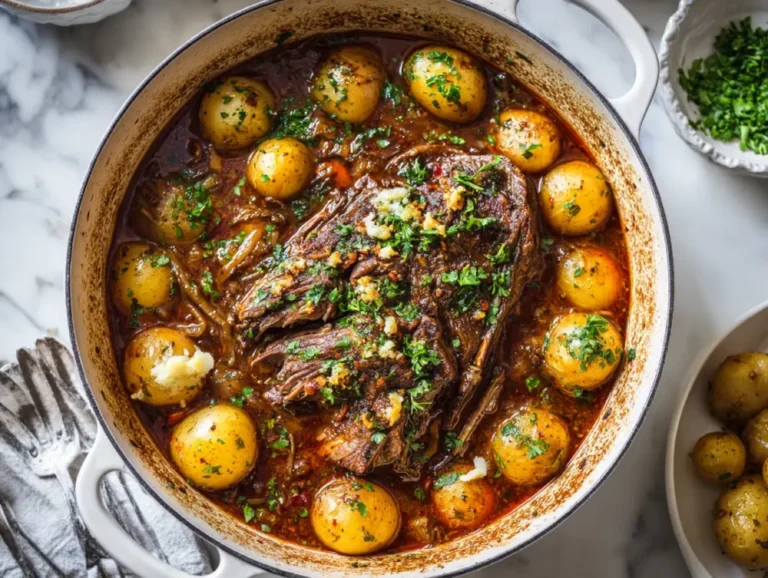 slow cooker chuck roast dinner