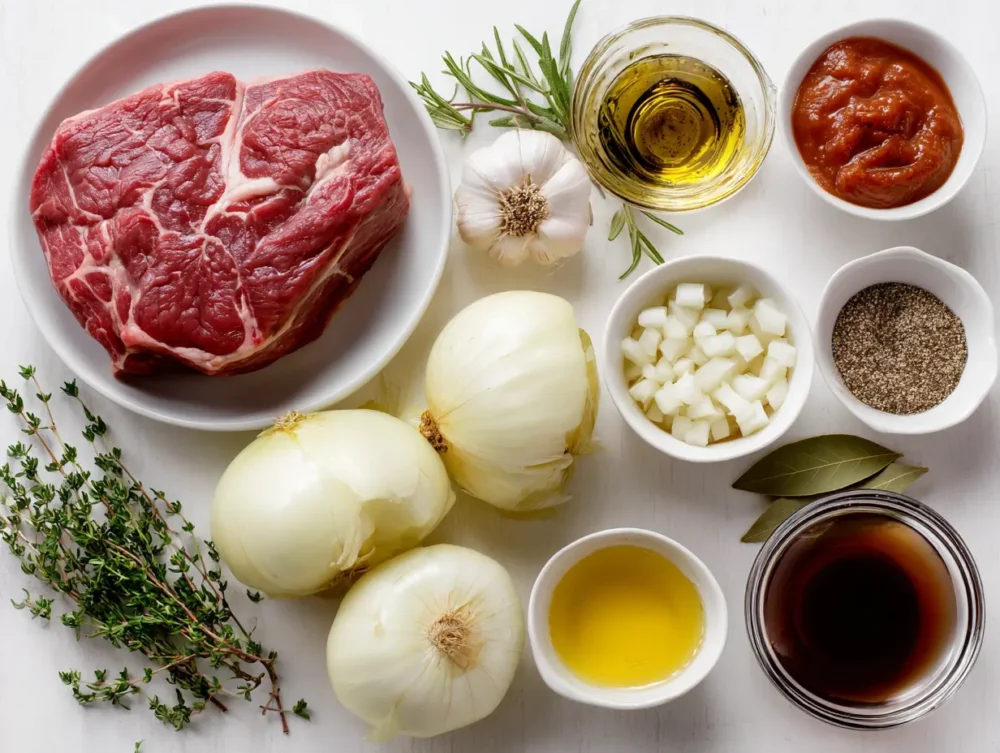 ingredients of easy pot roast recipe