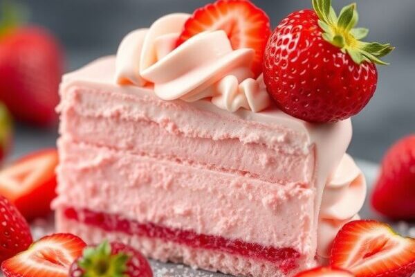 Japanese Strawberry Cream Sando, highly detailed