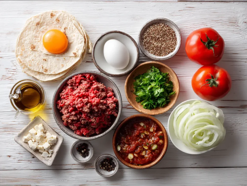 Ingredients of Viral Doner Kebab Wrap