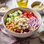 Simple Chickpea tuna Salad with Veggies