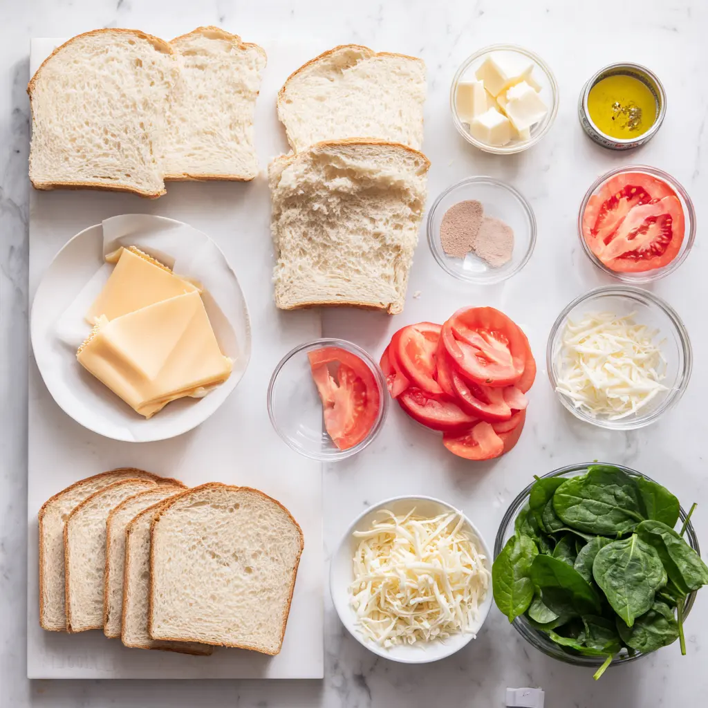 Simple Ingredients for Grilled Cheese