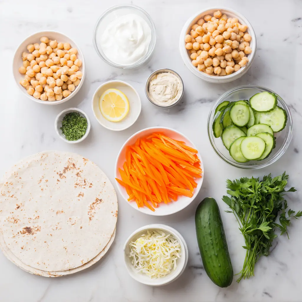 fresh ingredients for easy no cook lunch ideas for work healthy