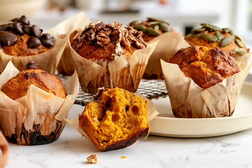 Cottage Cheese Pumpkin Muffins